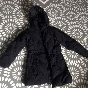 Lands End EUC Navy Down Coat M 10-12